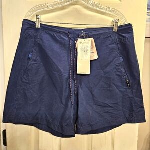 Columbia navy blue womens shorts size large NEW